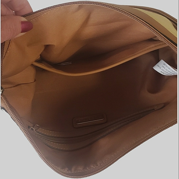 Rosetti Leather and Canvas Bucket Style Crossbody/Shoulder Bag - Picture 5 of 7